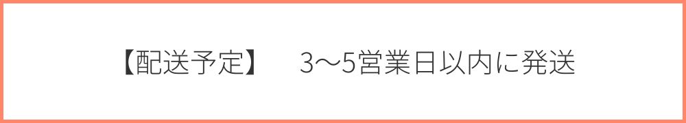 【配送予定】3〜5営業日以内に発送